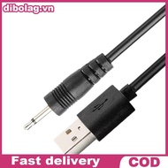 DIBO USB to 2.5mm Charging Cable for Rechargeable Wand Massager (Black 24AWG) .