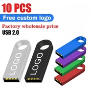 （Free Custom LOGO）10Pcs Metal SE9 usb 2.0 pen drive 128gb usb flashdrive 64gb pendrive 32gb flash dr
