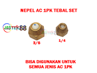 NEPEL AC | DOUBLE NEPEL | NEPEL PIPA AC | NAT AC | NEPEL AC 1/2PK - 5PK I DOBEL NEPEL AC | NUT AC | NAT AC | NEPEL AC 1/2 PK-5PK (harga 1 buah)