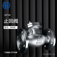H-16P304 Check Valve Butterfly Check Valve Rotary Type Pair Clip/Check Valve Stainless Steel H44W Fl