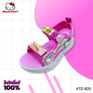 Hello Kitty รองเท้าคิตตี้รัดส้นเด็ก รุ่นมีไฟกระพริบLED รองเท้าคิตตี้ลิขสิทธิ์แท้ รุ่นKTZ-825