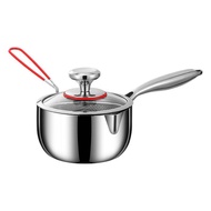 316L Stainless Steel Complementary Food Pot Milk Pot Baby and Infant Uncoated Deep Frying Pan Small Pot Steamer Integrated Instant Noodle Soup Pot