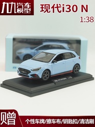 1: 38 Original Factory HYUNDAI i30 N HYUNDAI I30 Ornaments Collection Alloy Pull Back Car Model