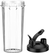 KOIOS BL319B Blender Cup with To-go Lid Replacement,22OZ Blender Cups,Compatible BL219B, BL328B, BL3