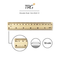 TRG Wooden Ruler 15 cm RLW-15 - 15cm TRG Wooden Ruler