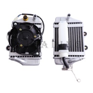 Motorcycle Water tank cooler engine radiator Assembly for Xmotos Apollo SHINERAY Zongshen Loncin Lifan 150cc 200cc 250cc Engine