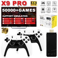 128G 256G X9 PRO GameStick 4KHD TV Video Game Consol 3D Games For PSP/PS1/N64/NDS 40+Simulators Retr