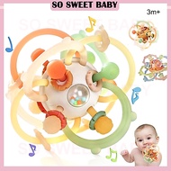 Baby Rattle Manhattan Ball Baby Catch Ball Baby Teething Toys Teethers Mainan Baby Gifts 0-6 Months
