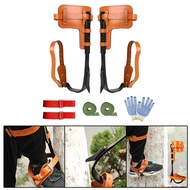 [whfashionkk] Tree Climbing Spike with Gloves Outdoor Straps Tree Spikes for Climbing Tree