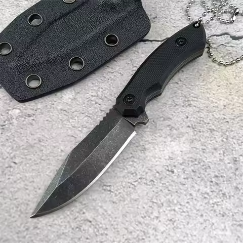Mini necklace knife 8Cr13Mov steel blade outdoor tactical hunting knife Camping hiking survival EDC 