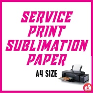 Service Print Paper Sublimation Paper A4 Size