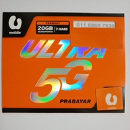 Umobile VIP number 011-68667839