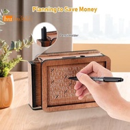 Wooden Money Box with Cash Vault Design, Wooden Piggy Bank, Cash Vault Wooden Savings Box, Money Box