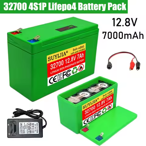 Original 32700 4S1P 12.8V 7Ah Lifepo4 Battery Pack with 4S Balanced BMS for Electric Boats and Unint