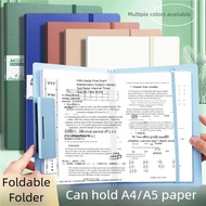 Foldable A4 to A5 Document Folder - Portable Organizer for Art Papers Test Sheets