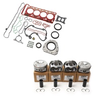 EA888 Engine Pistons Rings Set STD Φ23mm & Gasket Kit Fit For 2.0T Audi A4 A5 VW Golf JETTA TIGUAN 0