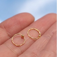 1pc Twisted Nose Ring, 925 Sterling Silver Nose Stud, Cartilage Earring, Body Jewelry, 22G, 8MM