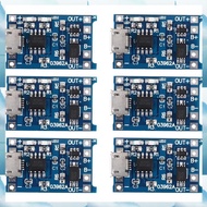[G V W E] 6PCS for  Charging Module with Battery Protection 18650  5V Micro-USB 1A Charge Board for 