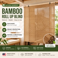 Bamboo Blind Bidai Buluh Outdoor Roll Up Blind Waterproof Natural Sun Shade Tirai Buluh Bidai Tingka