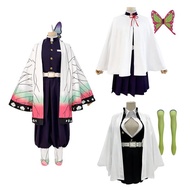 Anime Cosplay Costume Kochou Shinobu Tsuyuri Kanawo Kanroji Mitsuri Haori Embroidery Top Pants Skirt