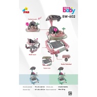 BABY WALKER PMB BW 602 WITH PUSH AND CANOPY/APOLO CHILDREN