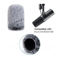 【kenouyo】Pop Filter for Shure SM7B Microphone Noise Reduction Furry Windscreen Microphone Muff Wind 