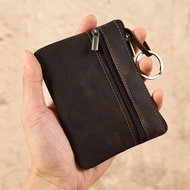 Glitter Star Shop Coffee Retro Style Men's Wallet Card Clip Wallet Zipper