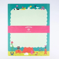 Japan AIUEO X cozyca products Envelope Stationery Set With Stickers/Sunny Days eslite