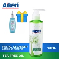 Aiken Tea Tree Oil Facial Cleanser & Makeup Remover(free L'Oreal extraordinary scalp refresher)