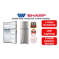 Sharp 280L 2 Door Inverter Fridge
