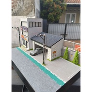 DIORAMA DIECAST APARTMENT & GARAGE