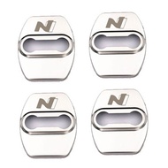 Car 4pcs Car Door Lock Cover for Hyundai Tucson L N line Veloster Creta Cruz Nline Santa Kona logo c