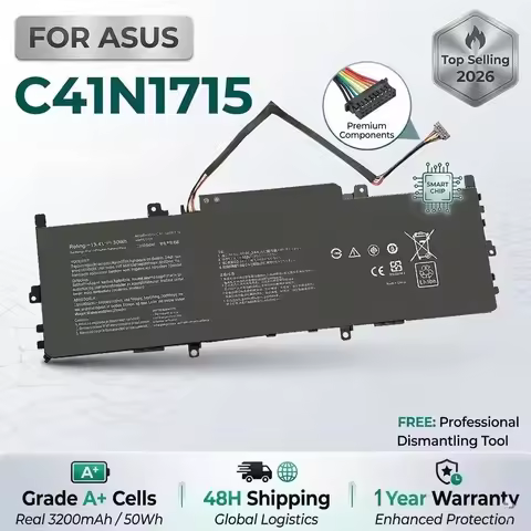 Kyuan C41N1715 Laptop Battery UX331UN-EG105 for Asus Zenbook 13 UX331UA UX331FN Battery UX331UA-1B U