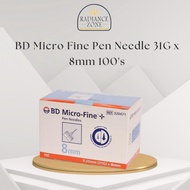 BD Micro Fine Pen Needle 31G x 8mm  100's