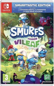 （中古二手）Switch NS遊戲 藍精靈 邪惡葉子大作戰 The Smurfs Mission Vileaf [Smurftastic Edition] 歐版中英文版