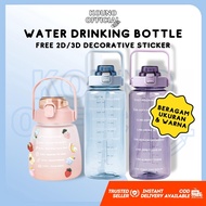 Drinking BOTTLE 1300ML (1.3L), 1000ML (1L), 2000ML (2L) REUSABLE WATER DRINKING BOTTLE - JUMBO GEMOY