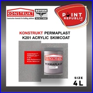 ✒ ❤ ✗ Konstrukt K-201 Acrylic Skimcoat - 4L (4 liters / Gallon)