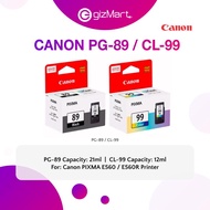 Canon Ink PG-89 Black / CL-99 Colour Black / Colour Ink Cartridge Ink for Canon E560/E560R Pixma Pri