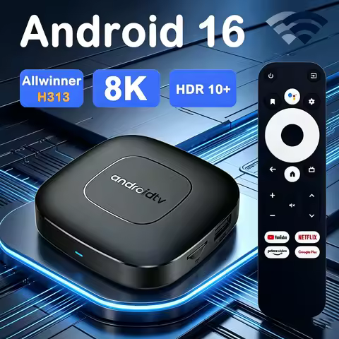 Android 16 Smart TV Box T1 Global Version Mortal Smart Media AllwinnerH313 Bluetooth5.4 Google Assis