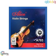 QBK6Q A703 Violin Strings, Nickel String Replacement Alice Strings, Musical Instruments 4/4 3/4 1/2 
