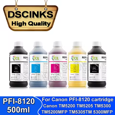 500ml PFI-8120 Pigment ink for Canon PFI-8120 PFI8120 for Canon TM5200 TM5205 TM5200MFP TM5300 TM530
