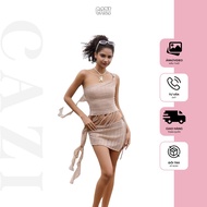 [bikini bottoms + Skirt] Cazi Sandy Skirt - Bikini bottoms + ruffled Skirt