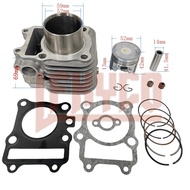 Motorcycle Cylinder 52mm Kit Motor for Suzuki Burgman125 AN125 EURO III VECSTAR 125 HS 125T 20E 4T 1