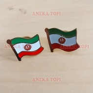 Iran Country Flag Pin Iran Flag Pin Metal Material - Various Hats