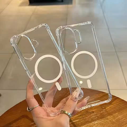 Magnetic Transparent Hard Phone Case With Soft Bumper For Vivo V60 V50 Lite V40 Pro Premium New Arri