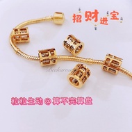 Becharming 24K Gold Plating Sempoa Charm biji dalam sempoa semua blh bergerak