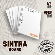 10 pcs 3mm VERS Sintra Board White A3/A4/A2/A5 Size