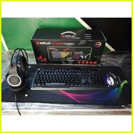 ♞INPLAY STX540 COMBO 4 IN 1 COMBO RGB KEYBOARD / MOUSE / HEADSET / MOUSEPAD