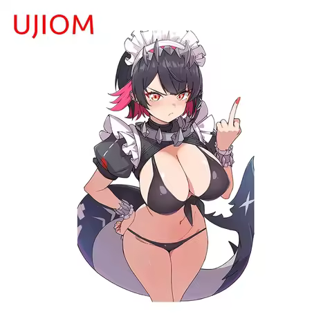 UJIOM Seductive Big Chest Ellen Joe Zenless Zone Zero Wall Sticker Shark Tail Fashion Decal Room Dec