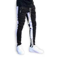 Zweckout Label - Celana Jogger Pria / Jogger Pants Panjang Olahraga Hypebeast Hitam List Putih